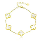 Сребърна гривна - Alhambra Pearl YG 5