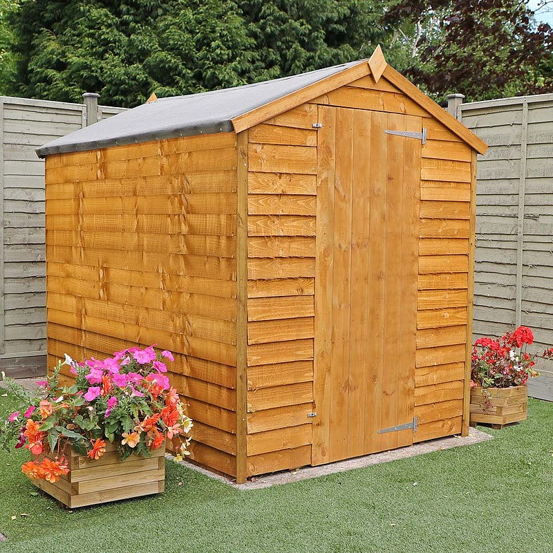 Shiplap Apex Single Door Wooden Shed