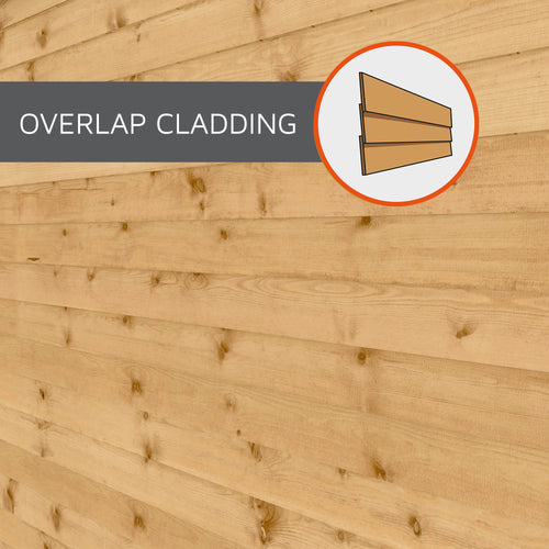 Shiplap Apex Single Door Wooden Shed