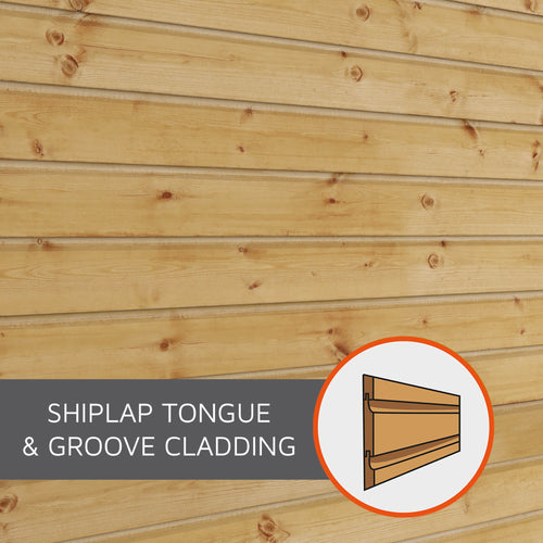 Shiplap Apex Single Door Wooden Shed