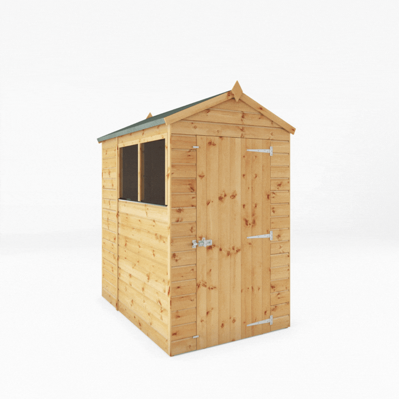 Shiplap Apex Single Door Wooden Shed