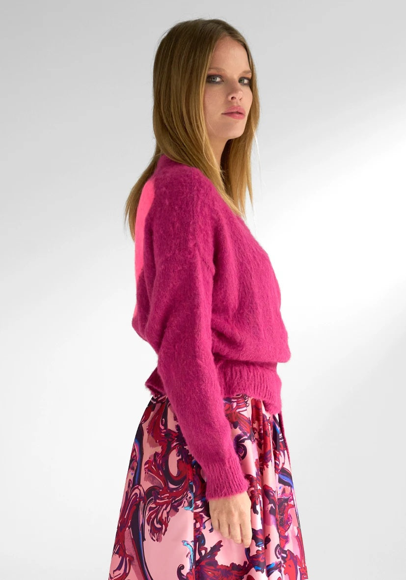 MIss Goodlife Pullover Cache Couer Big Heart – berry