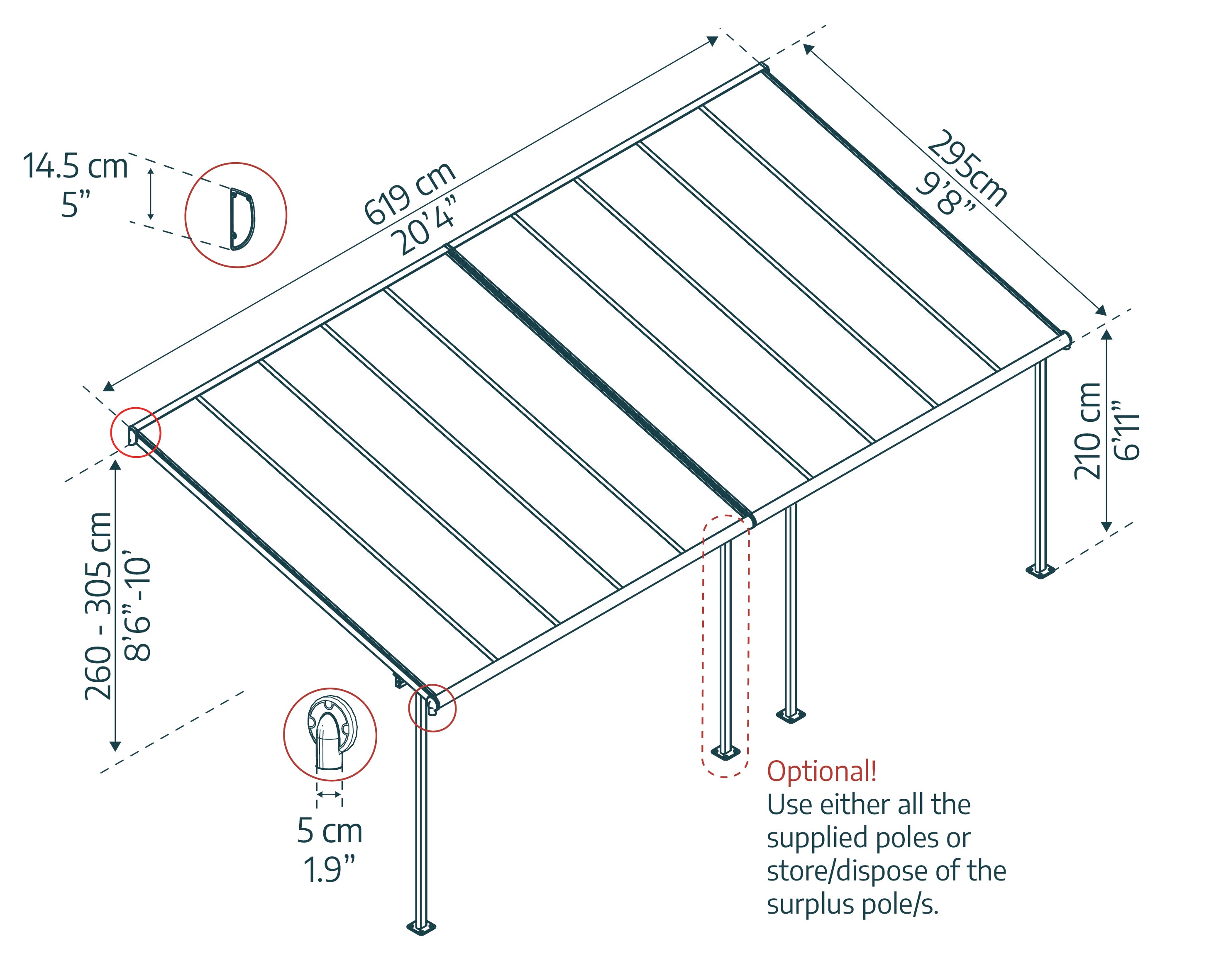 Canopia by Palram Sierra Patio Cover - White