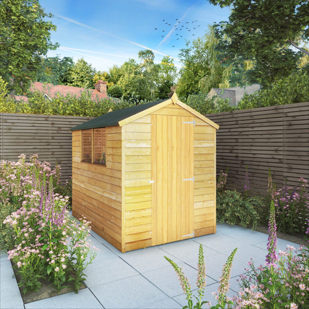 Shiplap Apex Single Door Wooden Shed