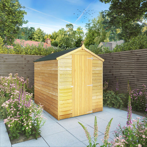 Shiplap Apex Single Door Wooden Shed