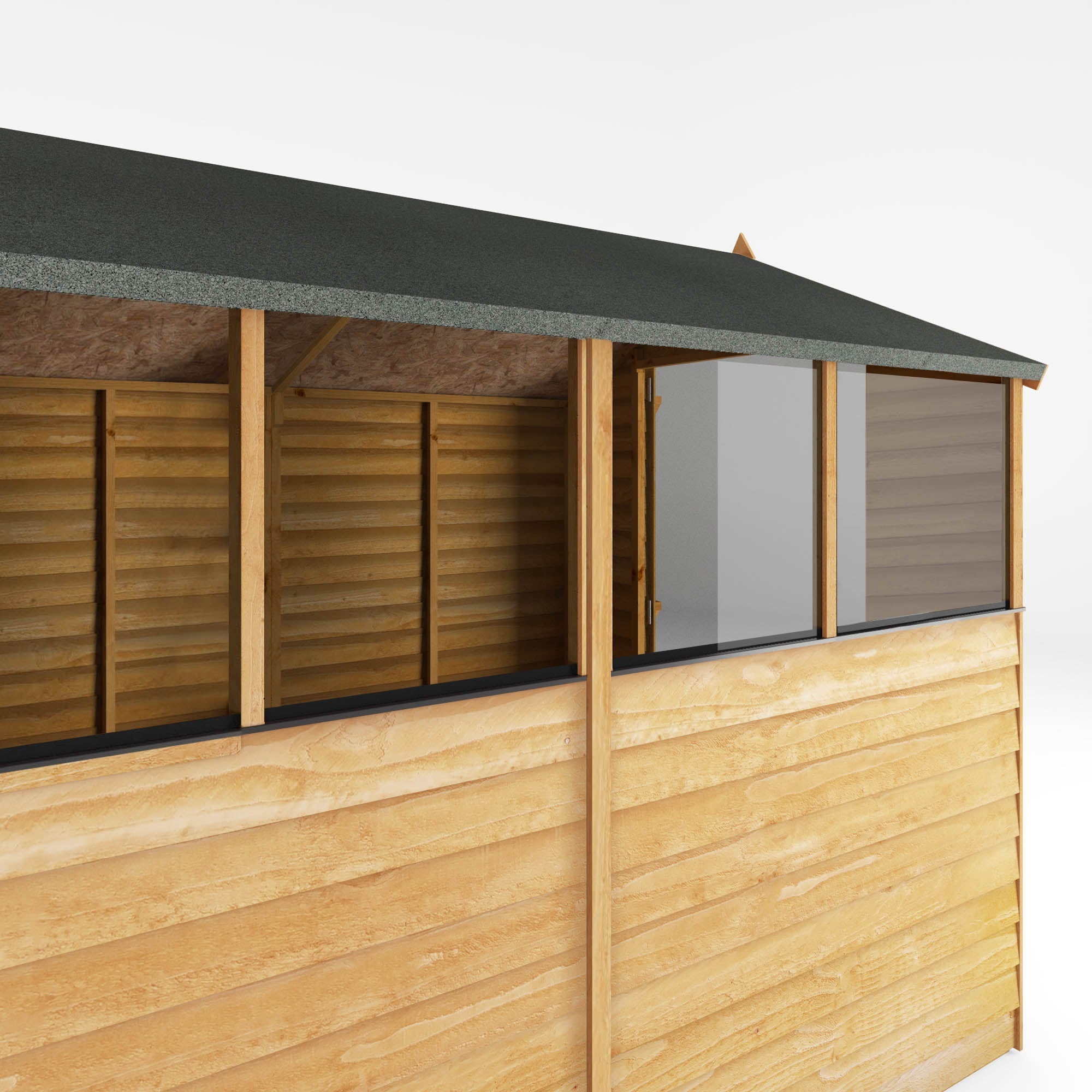 Shiplap Apex Single Door Wooden Shed