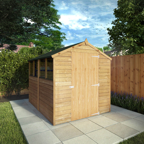 Shiplap Apex Single Door Wooden Shed