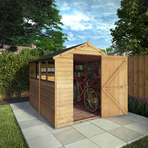 Shiplap Apex Single Door Wooden Shed
