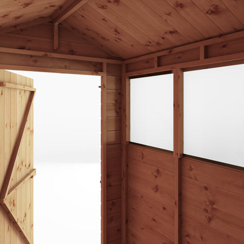Shiplap Apex Single Door Wooden Shed