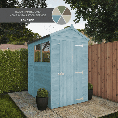 Shiplap Apex Single Door Wooden Shed