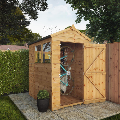 Shiplap Apex Single Door Wooden Shed