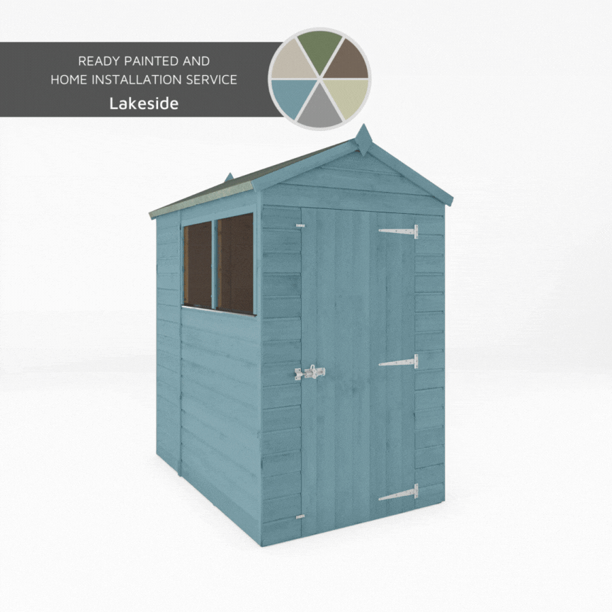 Shiplap Apex Single Door Wooden Shed