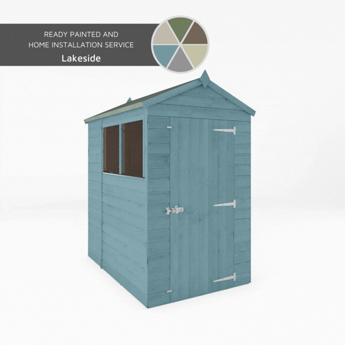 Shiplap Apex Single Door Wooden Shed
