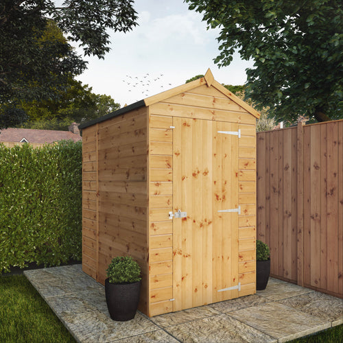 Shiplap Apex Single Door Wooden Shed