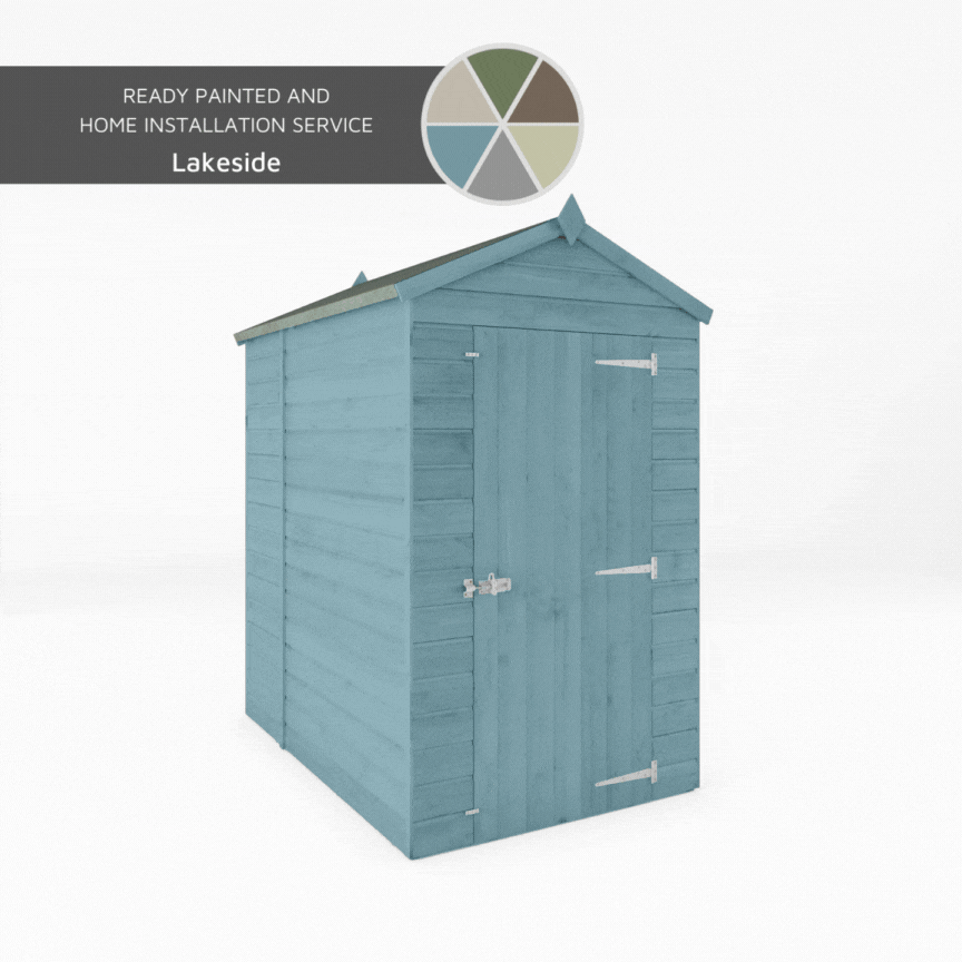 Shiplap Apex Single Door Wooden Shed