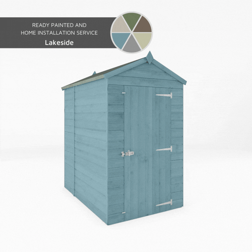 Shiplap Apex Single Door Wooden Shed