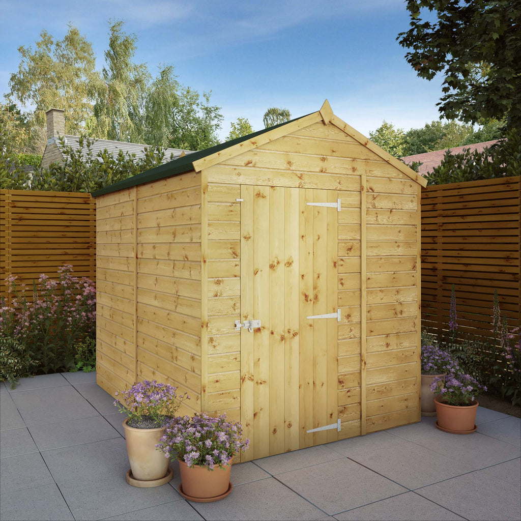 Shiplap Apex Single Door Wooden Shed