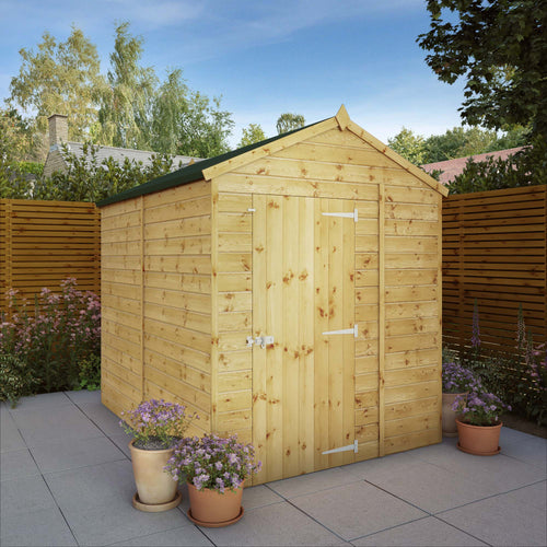 Shiplap Apex Single Door Wooden Shed