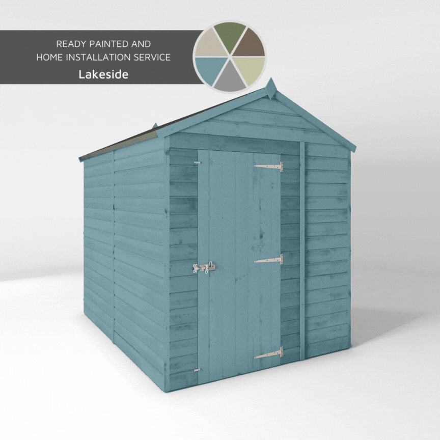 Shiplap Apex Single Door Wooden Shed