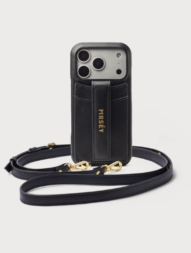 iPhone Hülle mit Strap - Schwarz