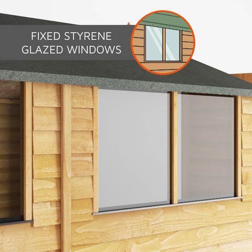 Shiplap Apex Single Door Wooden Shed