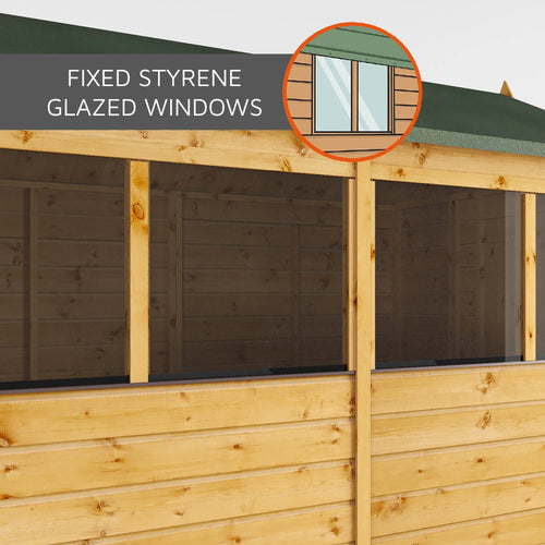 Shiplap Apex Single Door Wooden Shed