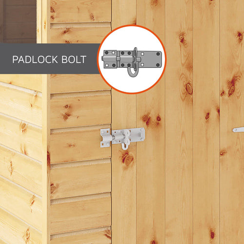 Shiplap Apex Single Door Wooden Shed
