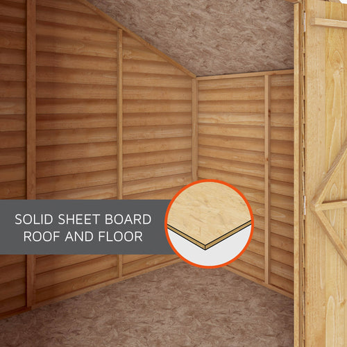 Shiplap Apex Single Door Wooden Shed