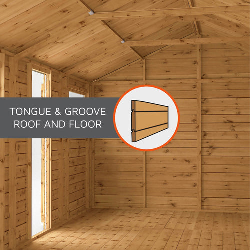 Shiplap Apex Single Door Wooden Shed