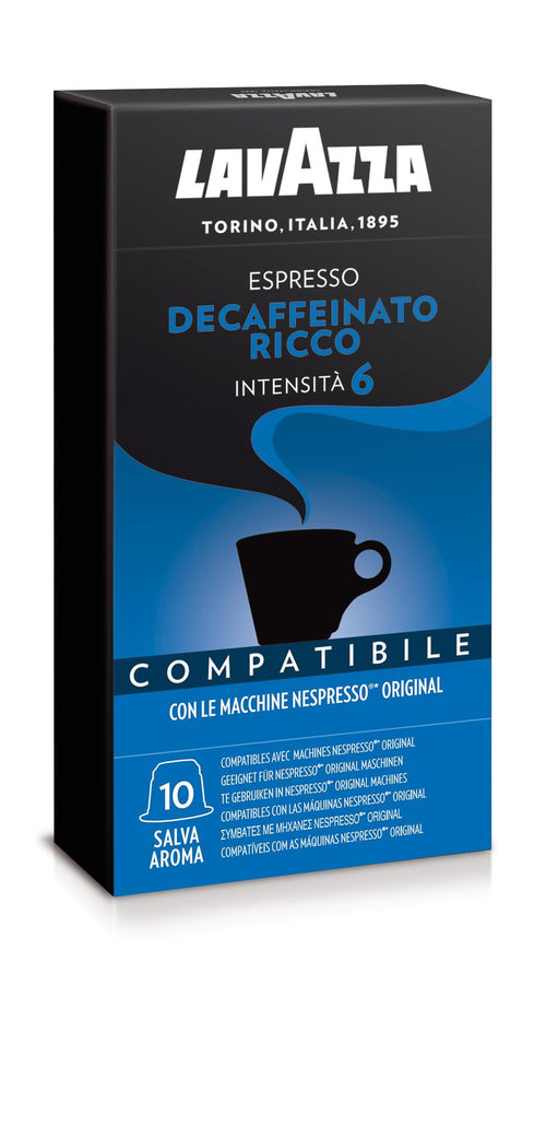 Lavazza Decaffeinato Ricco - капсули съвместими с Nespresso - 10 брoя