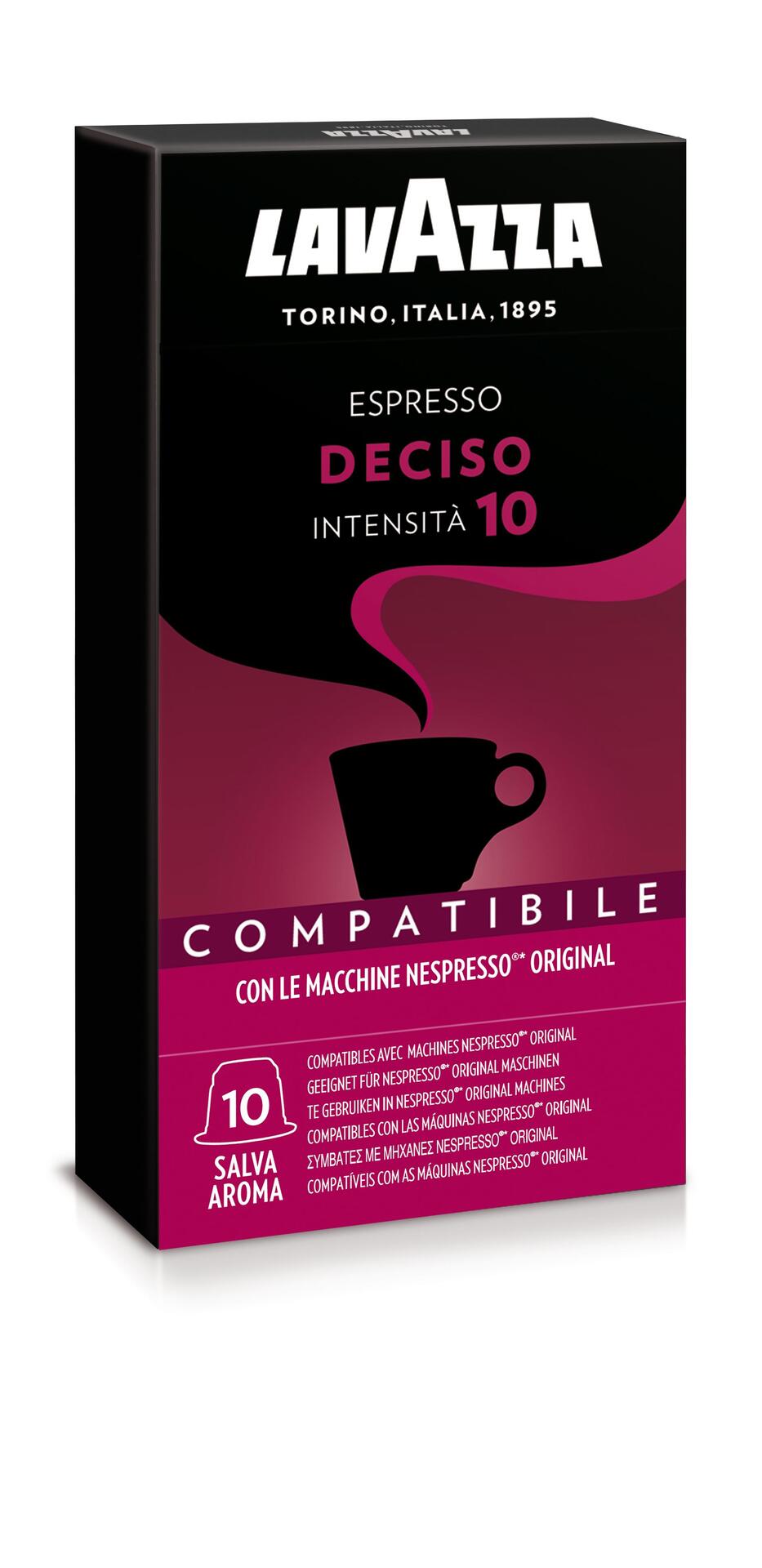 Lavazza Deciso - Nespresso-compatible capsules - 10 pieces