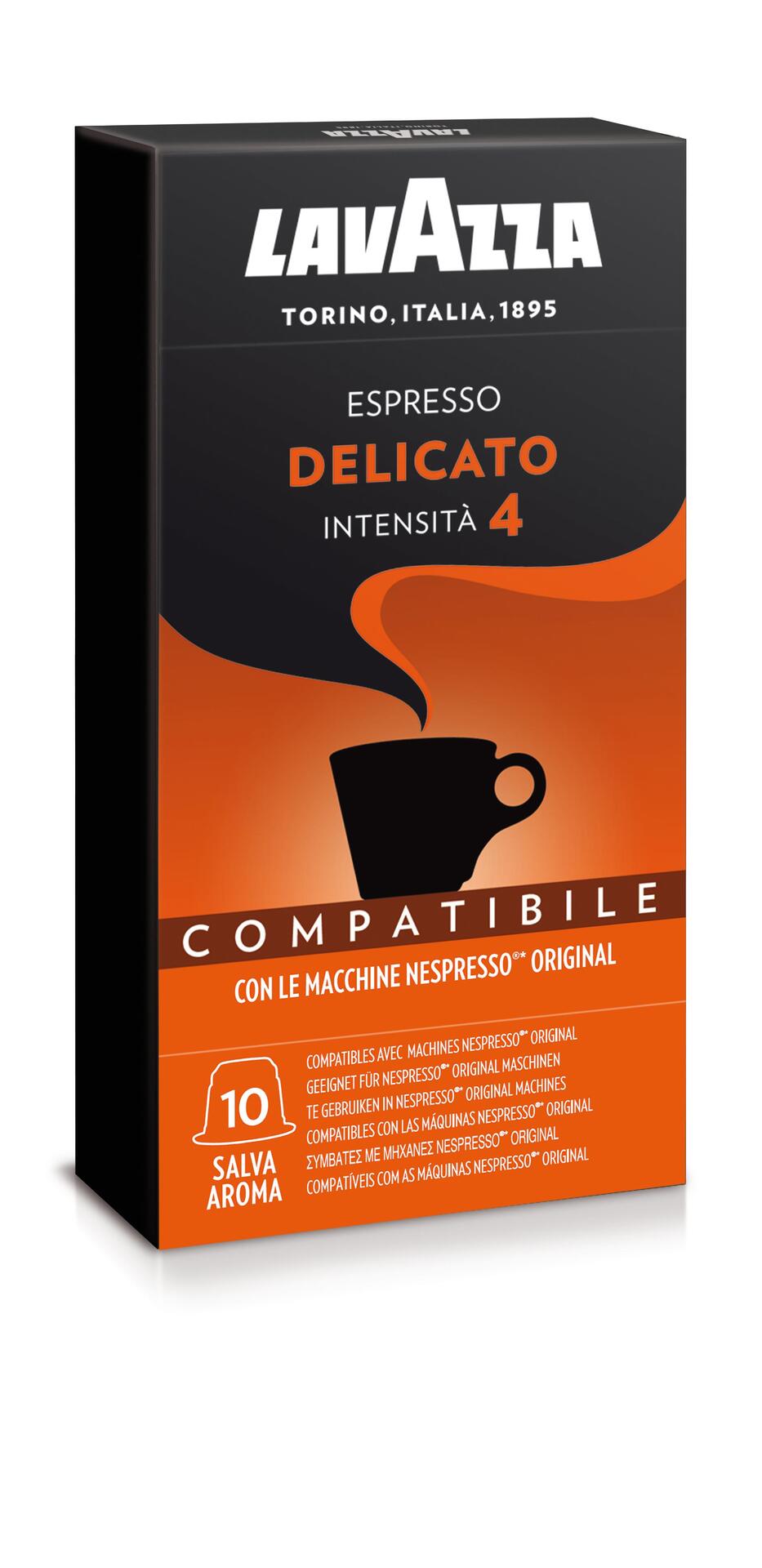 Lavazza Delicato - Nespresso Compatible Capsules - 10 pcs