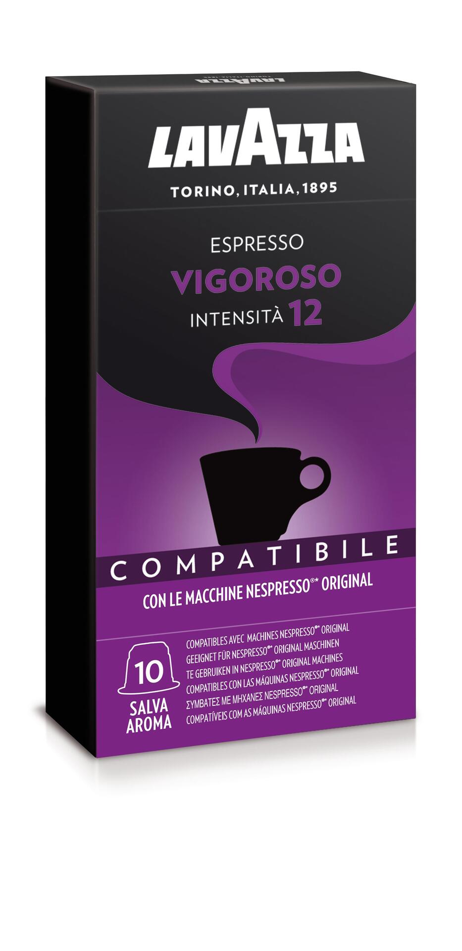 Lavazza Vigoroso - Nespresso съвместими капсули - 10 броя